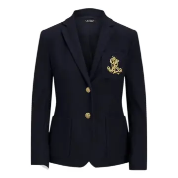 Dark Navy Tailored Blazer with Notch Lapel