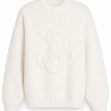 Off-White Cable-Knit Oversized Sweater